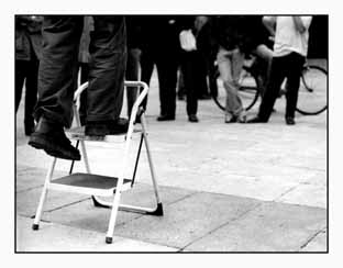 Ferdinando Piva in piazza Maggiore - Bologna                  foto Luca Bolognese